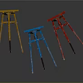 Yellow Blue Red Portable Hoist Stands With Stable Frame For Lifting