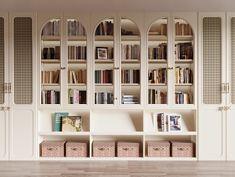 French Bookcase 3d model