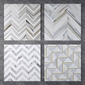 Modern Floor Tile Stone Parquet Marble Parquet Water Knife Parquet 3d model