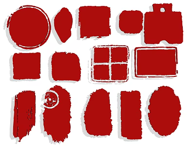 Seal Classical Seal Classical Seal Pattern Round Seal Wall Decorative Icon Silhouette Symbol 3d model