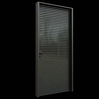 Swing door single door glass door 3d model