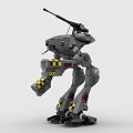 LEGO toy building blocks war machine robot fighting machine 3d model