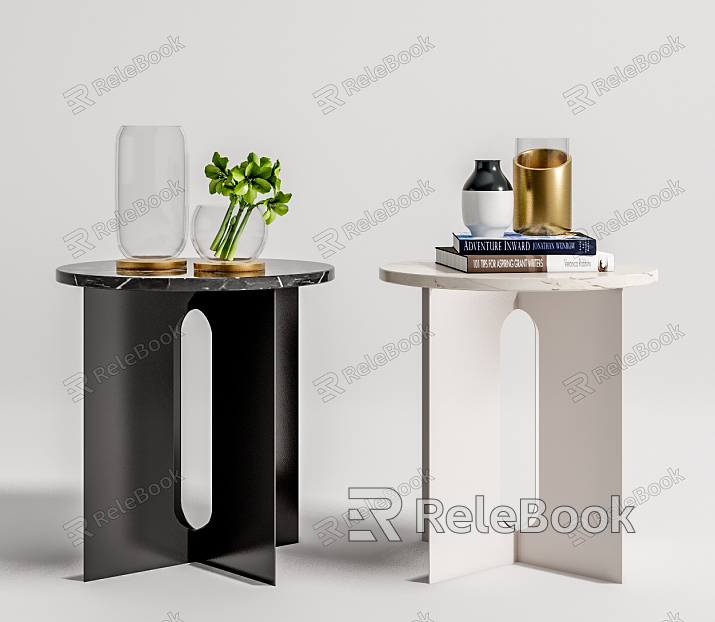 Modern corner corner ornaments combination model