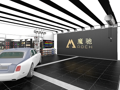 Hyundai 4S store mochi high-end customized service center 3d model