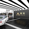 Hyundai 4S store mochi high-end customized service center 3d model