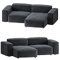 Double sofa 3d model