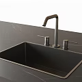 Modern wash basin sink faucet single tank 3d model