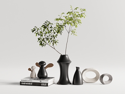 Modern vase ornaments model