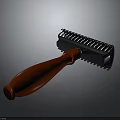 Lint Remover Daily Life Product With Red Wooden Handle And Metal Roller