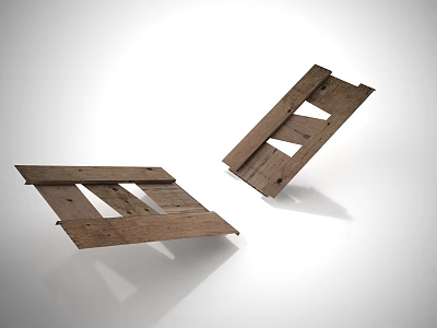 Rustic Wooden Stone Pallets With Natural Texture For Home Decor Projects 3d model