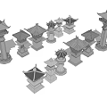 Traditional Style Outdoor Lanterns With Various Designs And Structures For Garden Decor