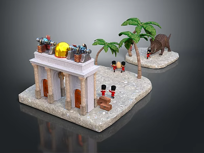 City Gate Ancient Gate Tower Gate Shanzhai Gate Large Wooden Gate Classical Gate Antique Gate 3d model