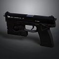 Black Jane West Survivor 9mm 45 Pistol With Detailed Grip And Engraved Text