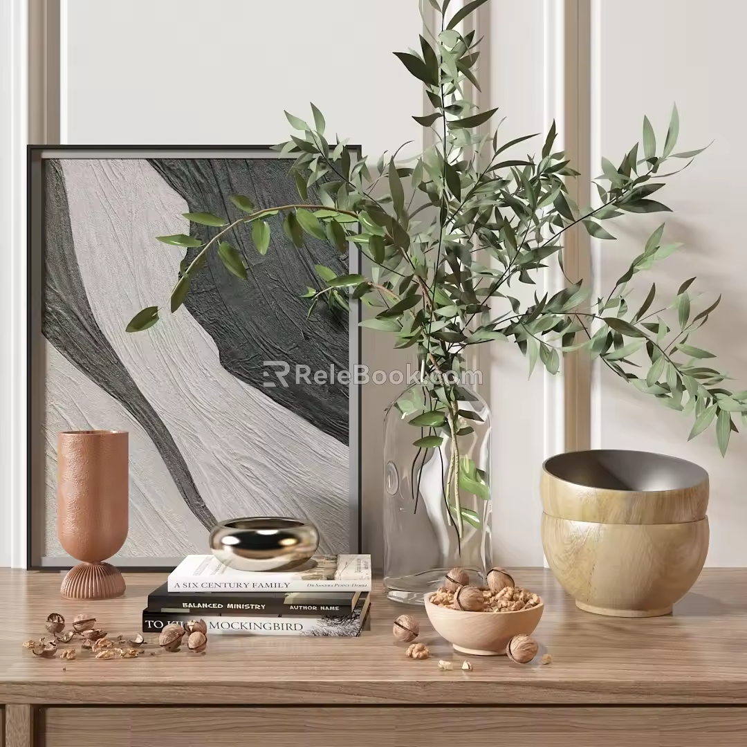 Modern ornaments combination 3d model