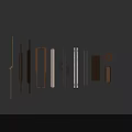 Stylish Modern Door Handles In Various Metal And Wooden Contemporary Designs
