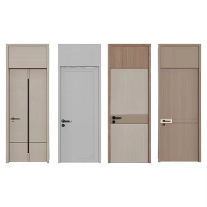 Modern indoor single door 3d model