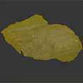 Natural Blue Stone Raw Block With Textured Surface And Green Natural Accents