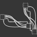 Durable Industrial Equipment Components With Connected Cables And Square Modules