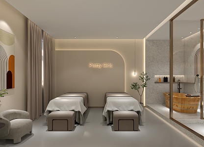 Modern SPA Beauty Room 3d model