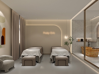 Modern SPA Beauty Room 3d model