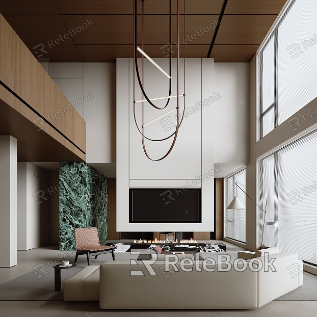 Minimalist Villa Living Room model