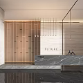 Modern Front Desk Front Desk 3d model