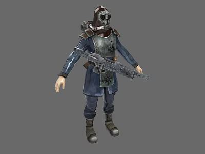 warhammer 40k rebellious soldier war judge martyr 3d model