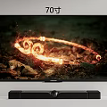 Sharp 70 Inch Smart TV with Soundbar and Vivid Dynamic Image