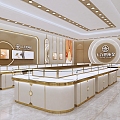 Light Luxury Jewelry Store 3d model