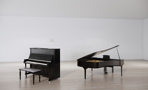 Modern Piano 3d model