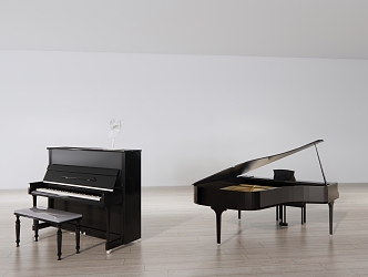 Modern Piano 3d model