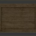 Vintage Wooden Crate With Cross Planks Brown Wood And Solid Design
