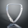 Modern Necklace Buckle Chain Buckle Chain Decorations 3d model