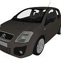 Brown Compact Citroën Car Featuring Modern Front Grille Sleek Body And Alloy Wheels