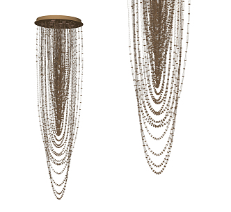 Modern chandelier 3d model