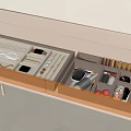 Organized Jewelry Storage Box with Multiple Compartments for Necklaces Bracelets Earrings and Watches