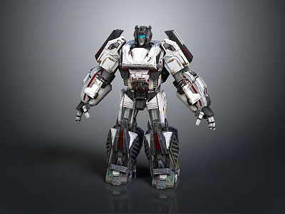 Futuristic Robot Warrior With Detailed Mechanical Armor And Metal Structure Modern Sci Fi Character Design 3d model