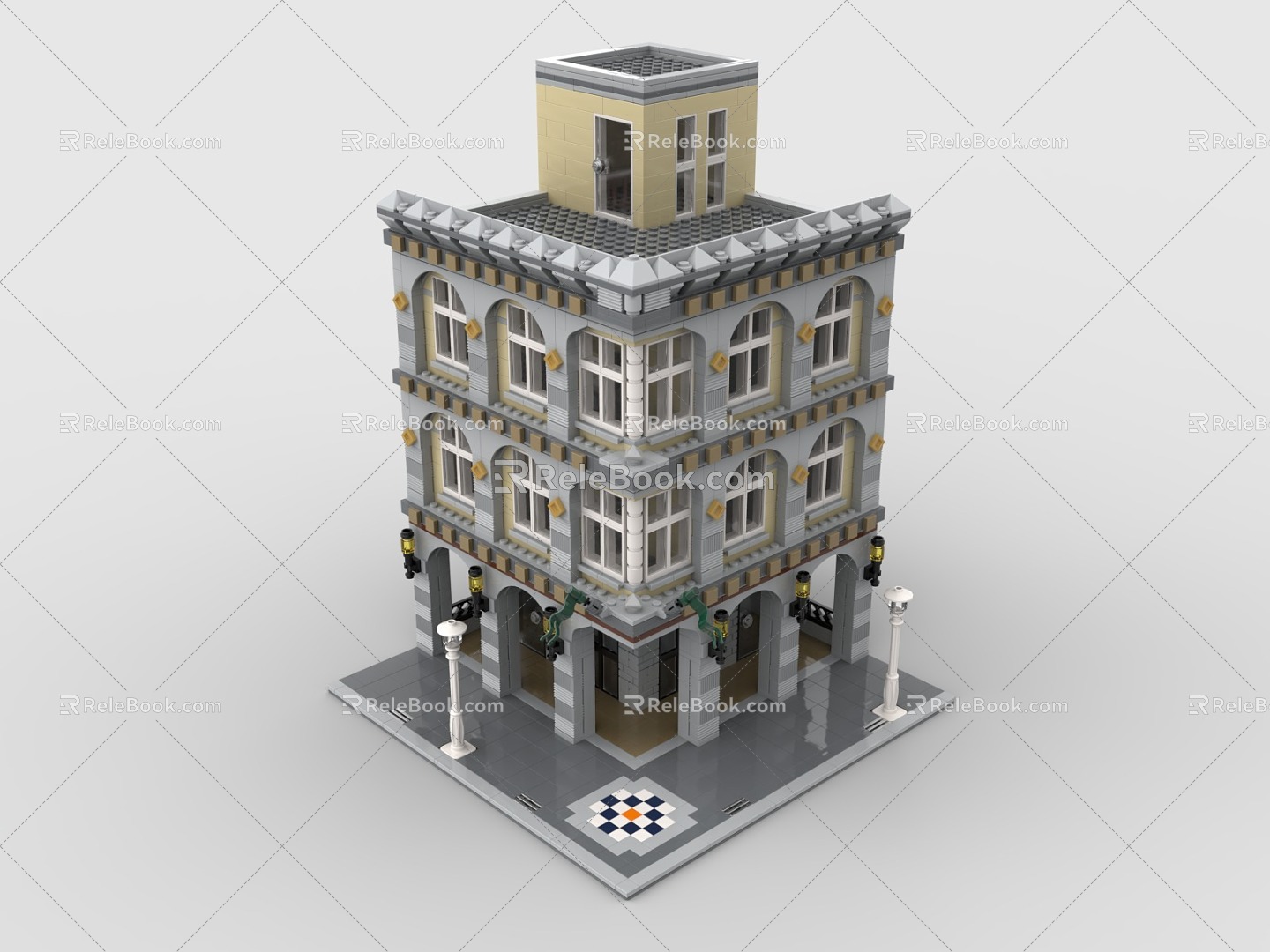 LEGO Toy Building Townhouse House House Building 3d model