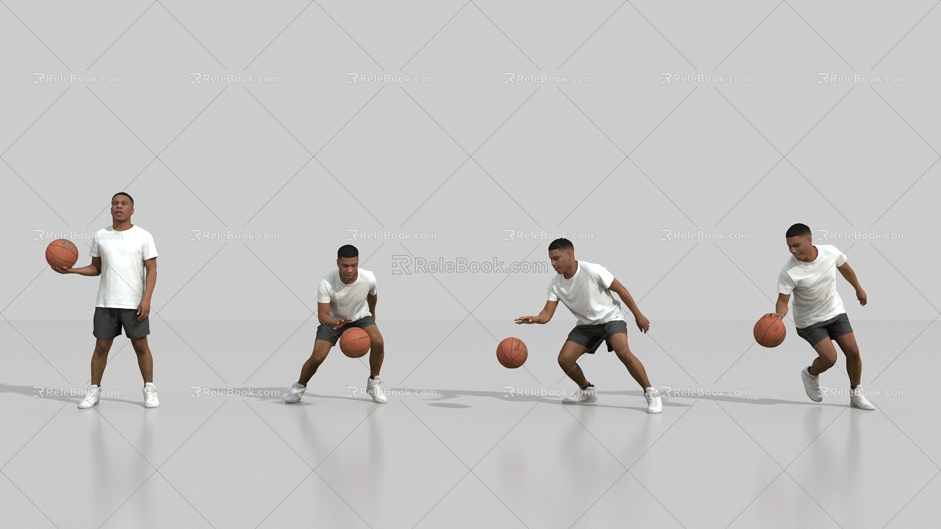 basketball playing basketball 3d model