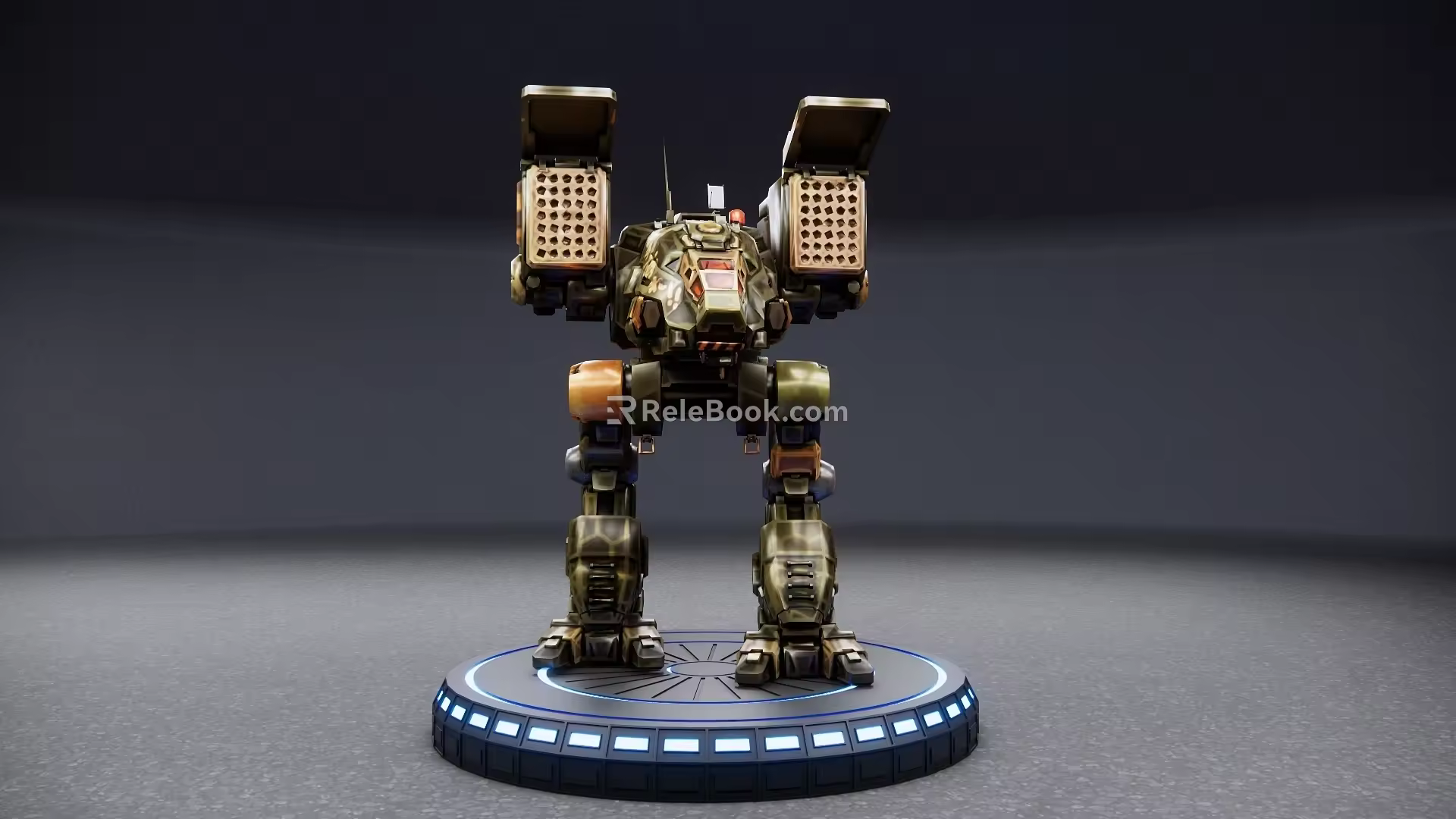 Modern robot science and technology sense combat mecha toy ornaments 3d model