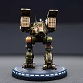 Modern robot science and technology sense combat mecha toy ornaments 3d model
