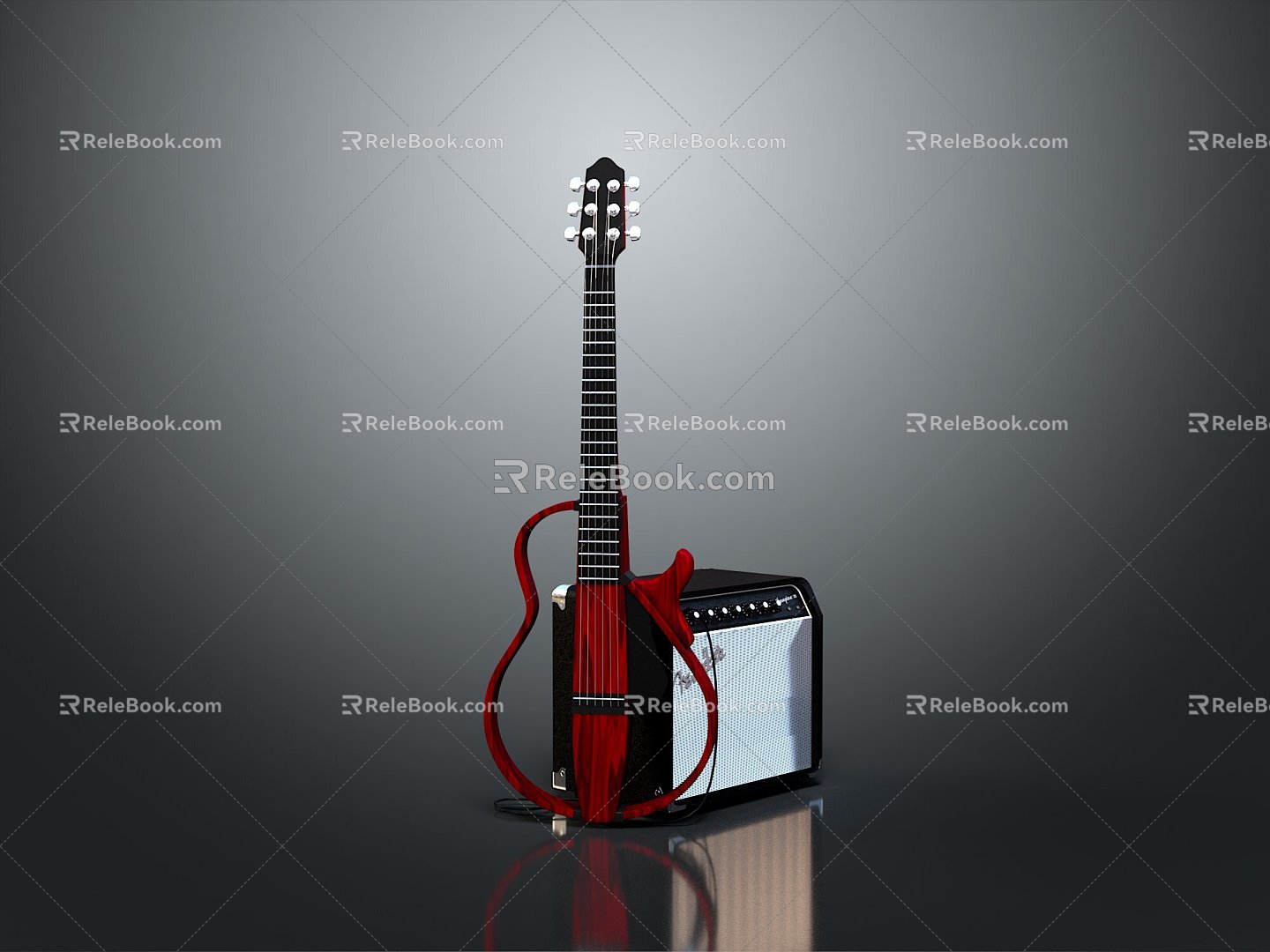 Electric Guitar Electronic Musical Instrument String Musical Instrument Bass Electric Bass Heavy Metal Music Equipment Music Equipment 3d model