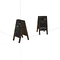 Wooden A Frame Chalkboard Menu Signs With Stand For Café Use