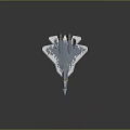 Modern Military Fighter Jet With Camouflage Paint Red Star Emblem And Number 66