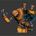 Modern Robot Mech Warrior Mech Soldier Machine Battlearm Mechanical Battlearm 3d model