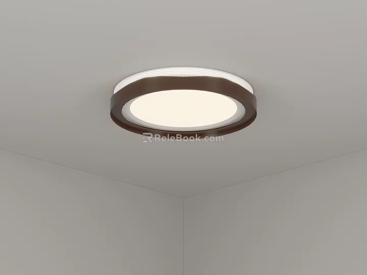 Quiet ancient style bedroom ceiling lamp round ceiling lamp net red bedroom ceiling lamp 3d model
