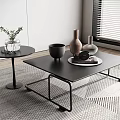 Mother and child coffee table side table furnishings floral 3d model