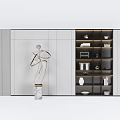 Modern Bookcase Bookshelf 3d model