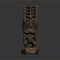 Ruins Relics Maya Ruins Maya Totem Totem Tribal Totem Ancient Ruins Ancient Cultural Relics 3d model