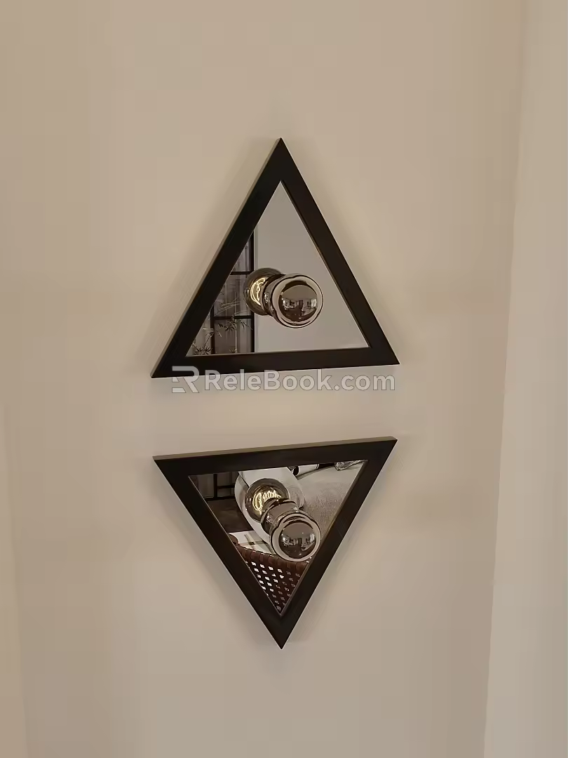 Bauhaus Middle Triangle Wall Lamp 3d model